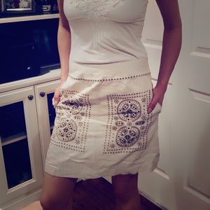 Beautiful Beaded Anthropologie Skirt